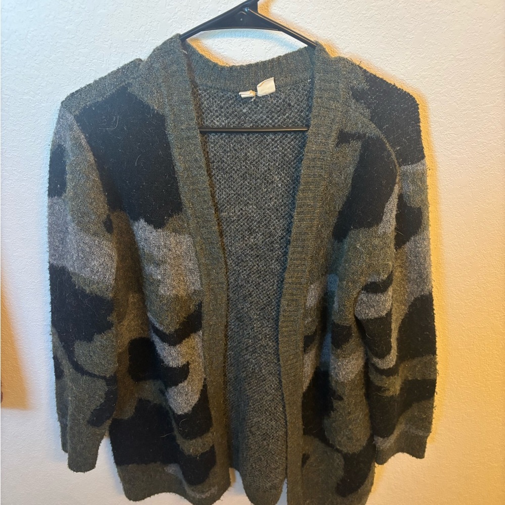 Stylish Gray and Black Unisex Sweater